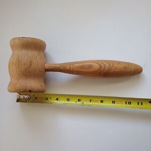 Large Solid Oak Wooden Gavel Wood Judge Auctioneer Mallet 11'' Meeting Hammer